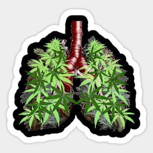 Cannabis Lungs Sticker